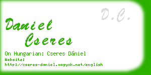 daniel cseres business card